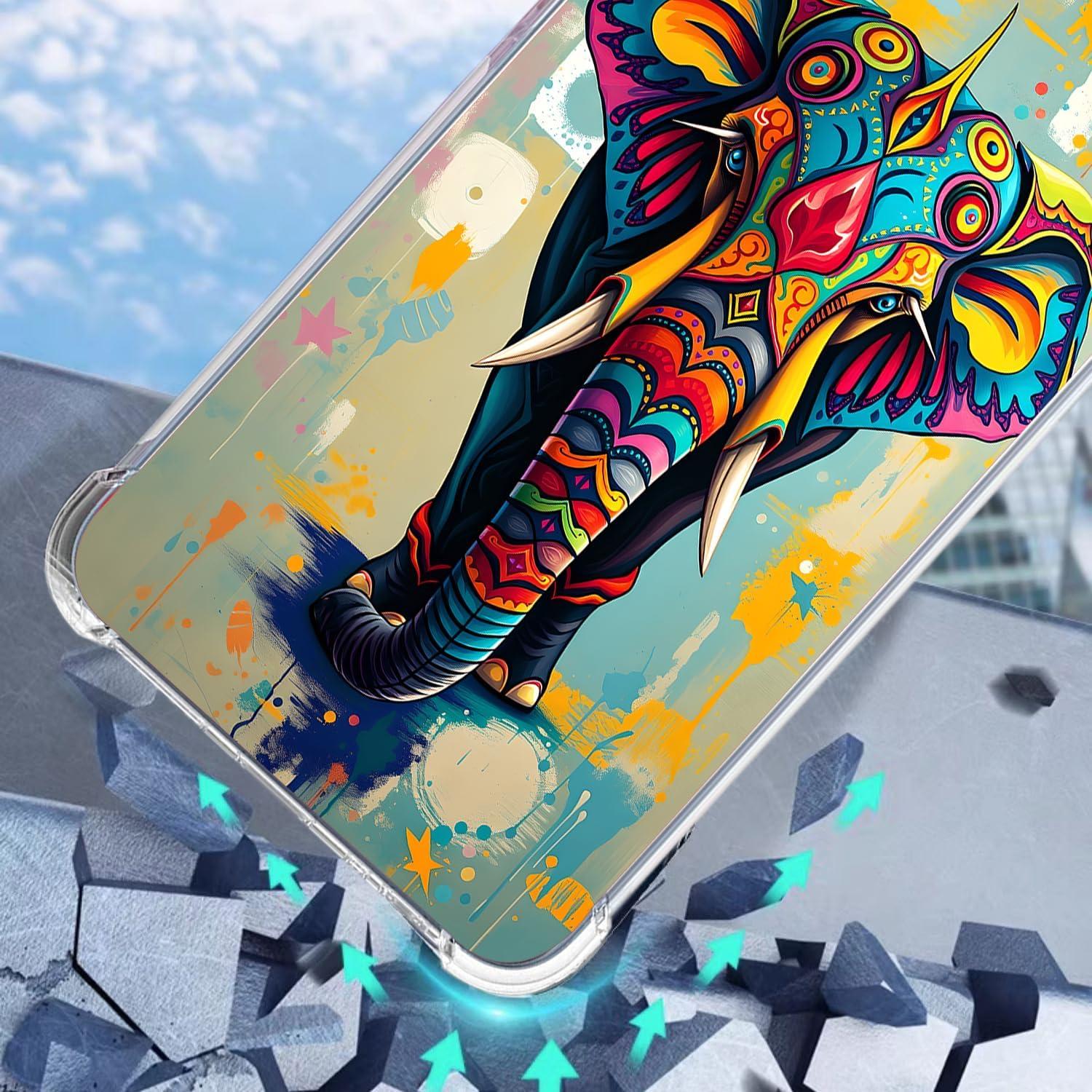 Funda TPU para iPhone 17 Beaucov Elefante Tribal Antigolpes