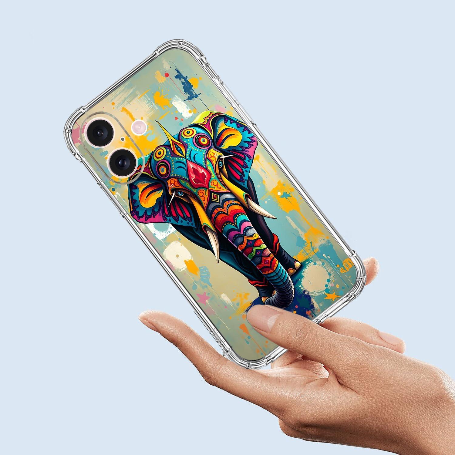 Funda TPU para iPhone 17 Beaucov Elefante Tribal Antigolpes