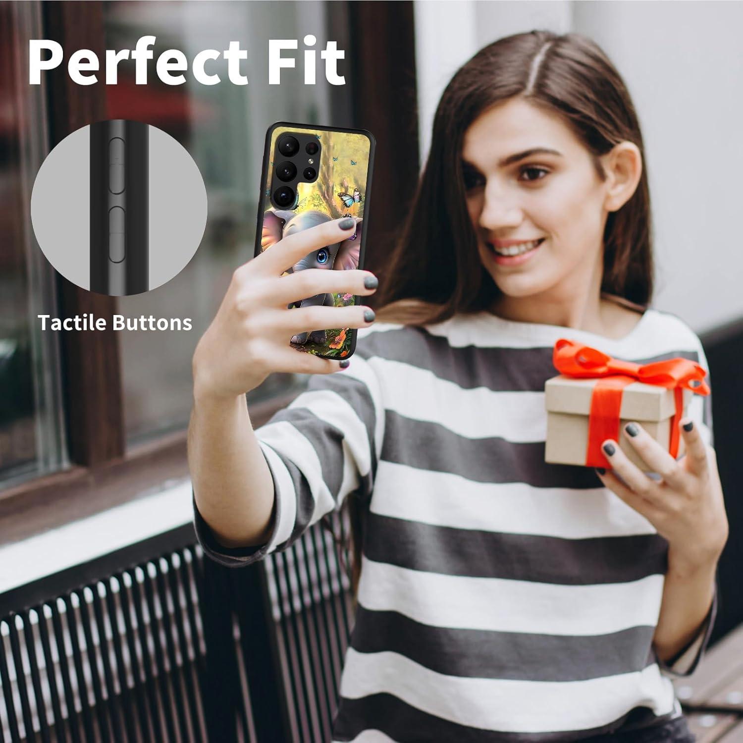 Funda delgada TPU Samsung Galaxy S25 Ultra 5G Elefante y Mariposa