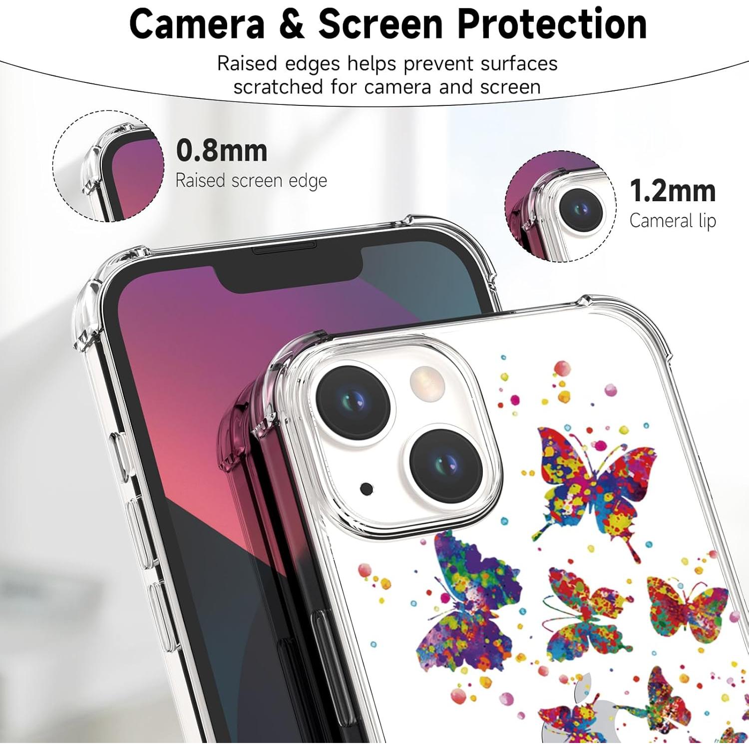 Funda para iPhone 13 BEIMEITU Elefante Mariposa Suave