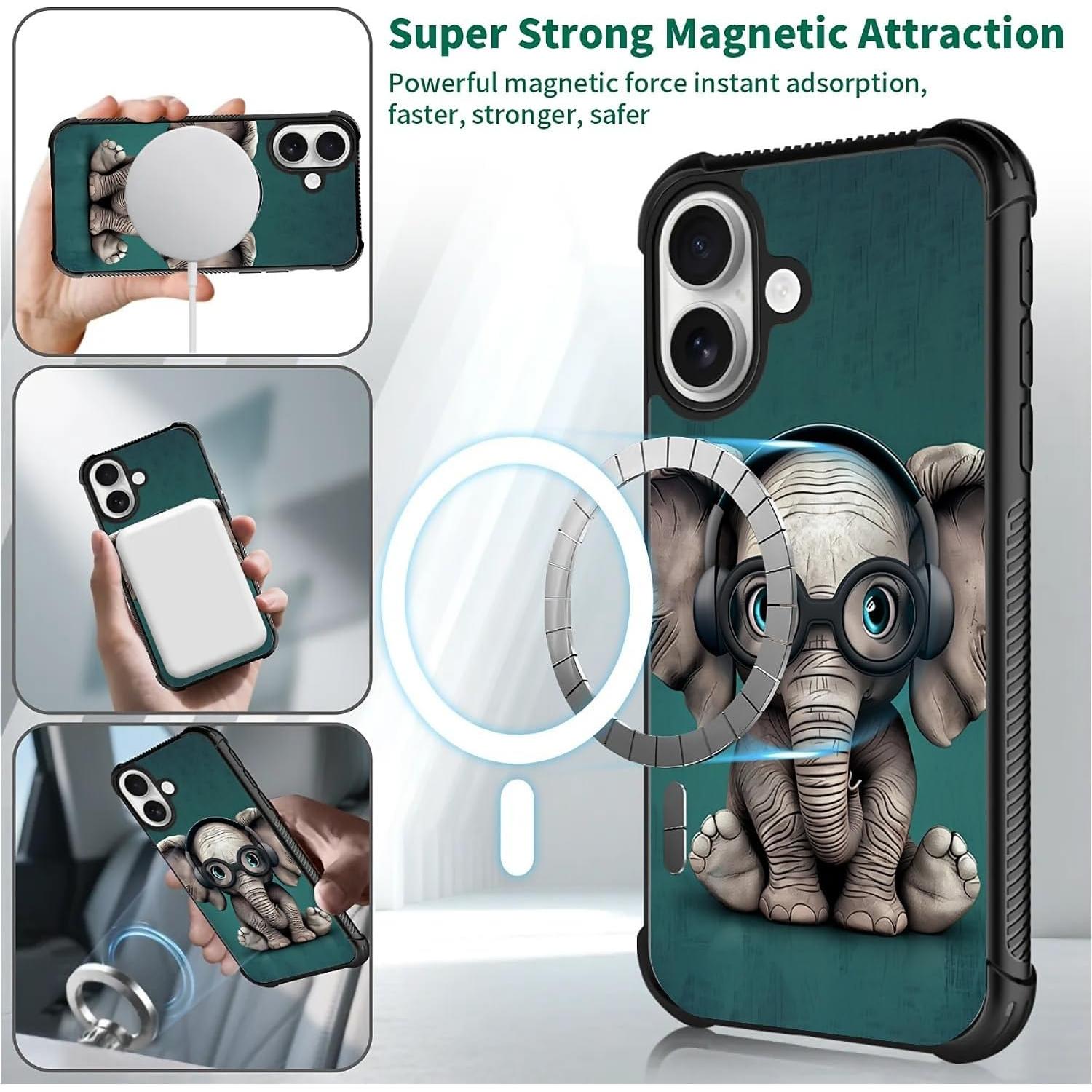 Funda Dura para iPhone 17 Goodsprout con Diseño Elefante