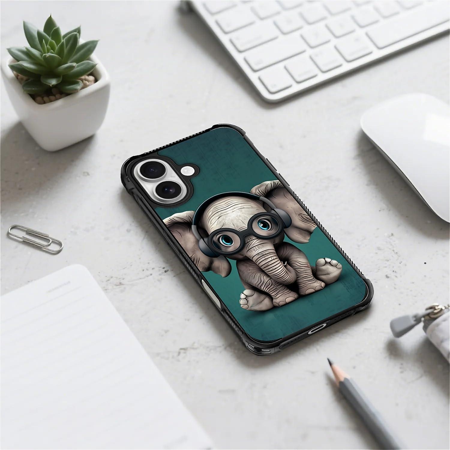 Funda Dura para iPhone 17 Goodsprout con Diseño Elefante