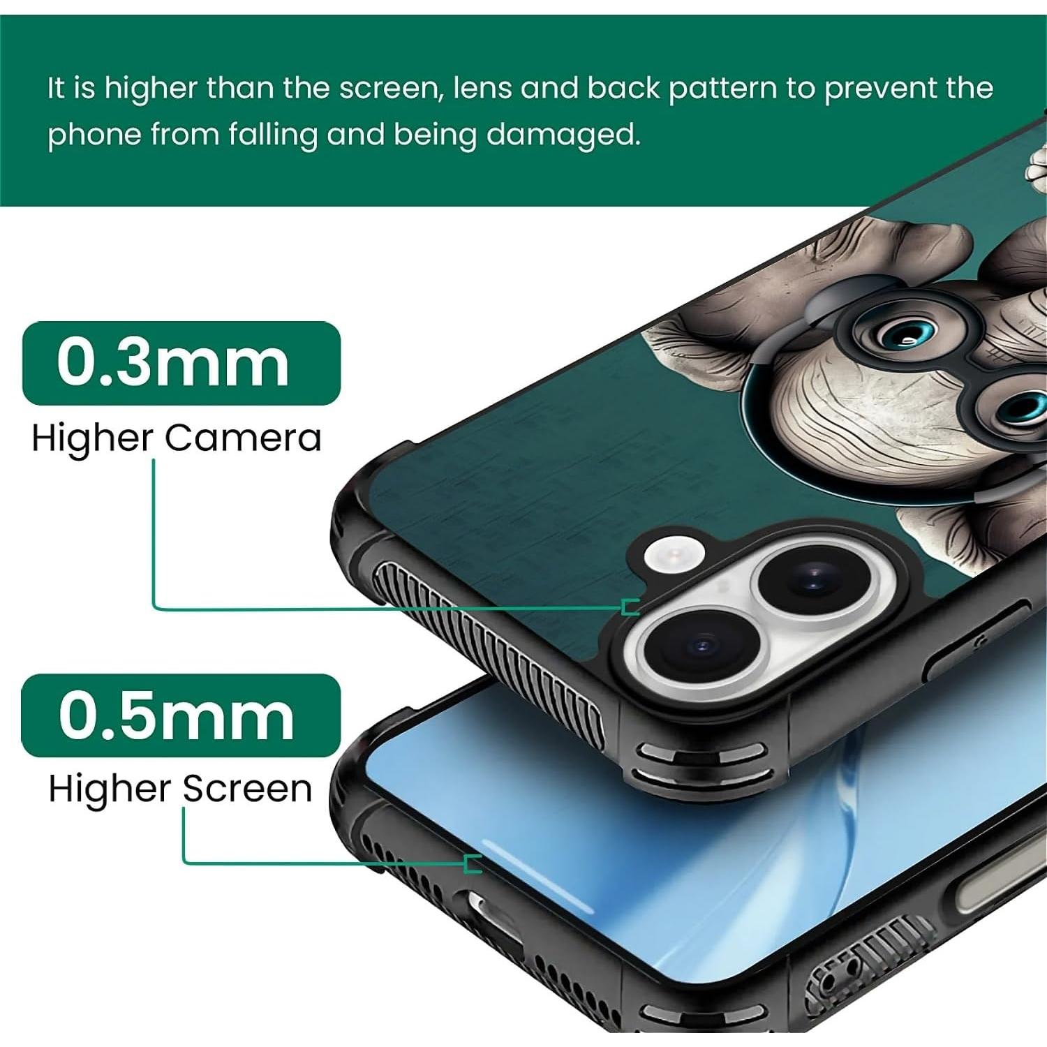 Funda Dura para iPhone 17 Goodsprout con Diseño Elefante