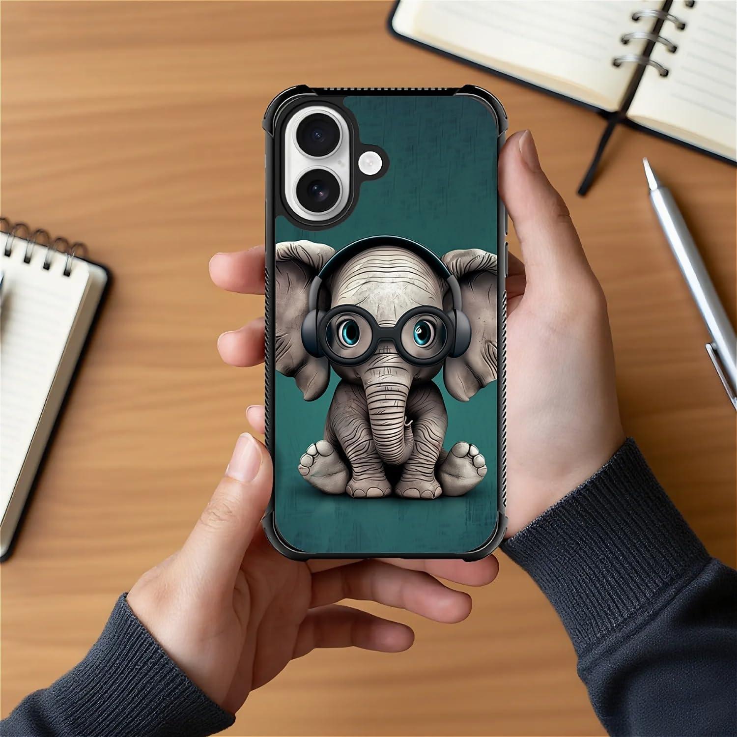 Funda Dura para iPhone 17 Goodsprout con Diseño Elefante