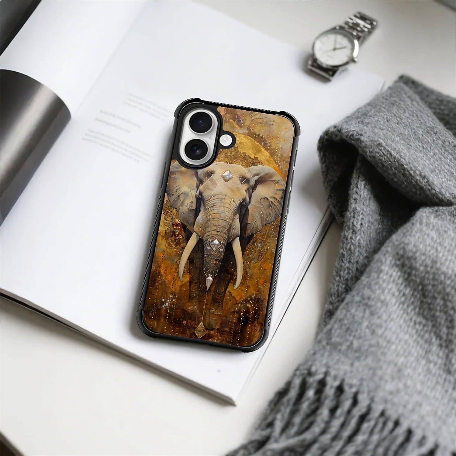 Funda Magnética TAMEFOX para iPhone 17 - Elefante Diamante