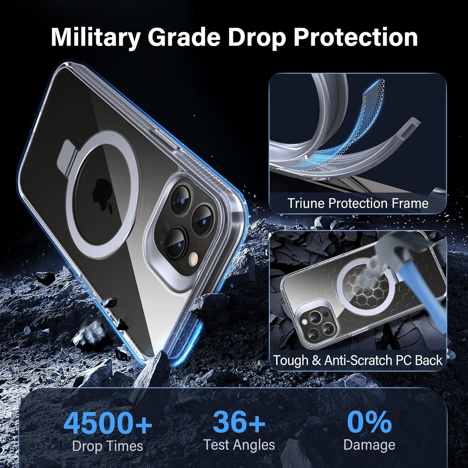 Funda Magnética Flyzoo para iPhone 14 Pro Max - Transparente