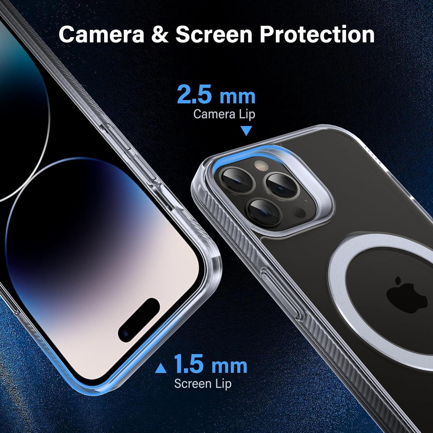 Funda Magnética Flyzoo para iPhone 14 Pro Max - Transparente