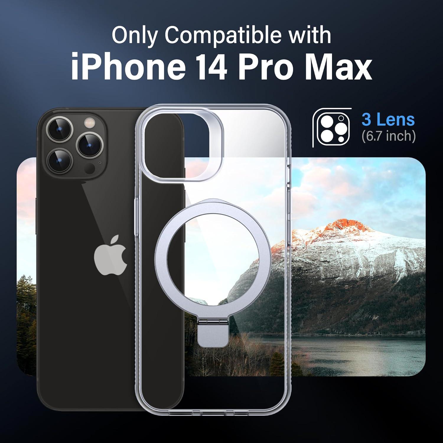 Funda Magnética Flyzoo para iPhone 14 Pro Max - Transparente