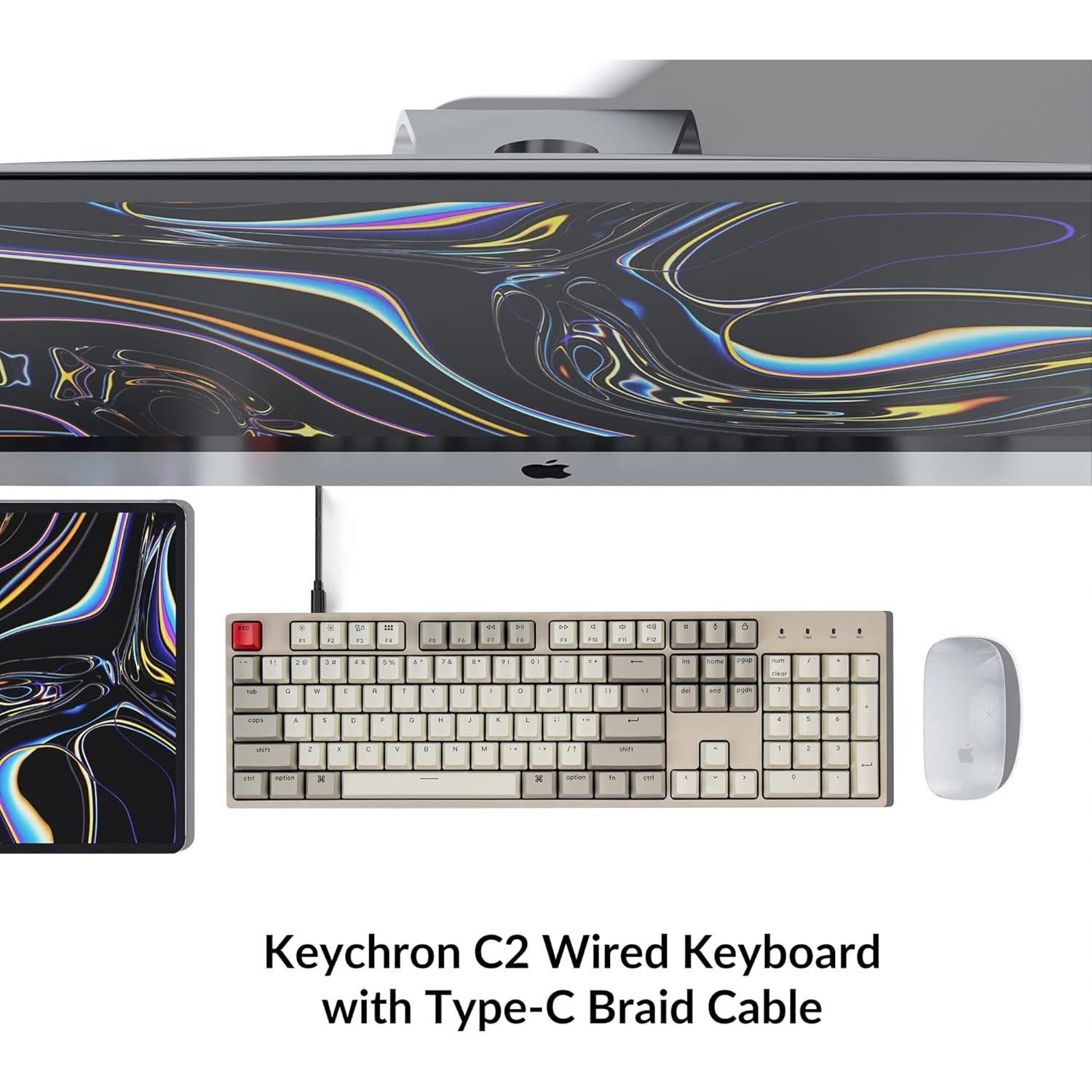 Teclado Mecánico Keychron C2 104 Teclas USB-C para Mac/Windows