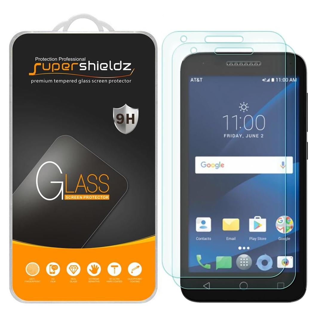 Protector de Pantalla Vidrio Templado Supershieldz para Alcatel