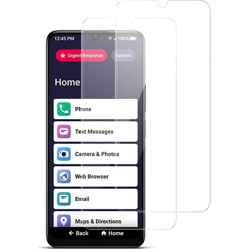 Protector de Pantalla Vidrio Templado Nakedcellphone para Jitterbug Smart4/TCL 40XL - Doble 9H