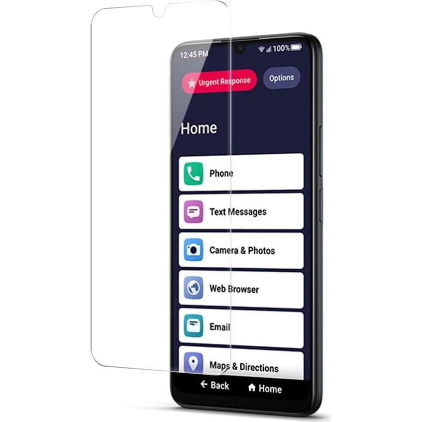 Protector de Pantalla Vidrio Templado Nakedcellphone para Jitterbug Smart4/TCL 40XL - Doble 9H