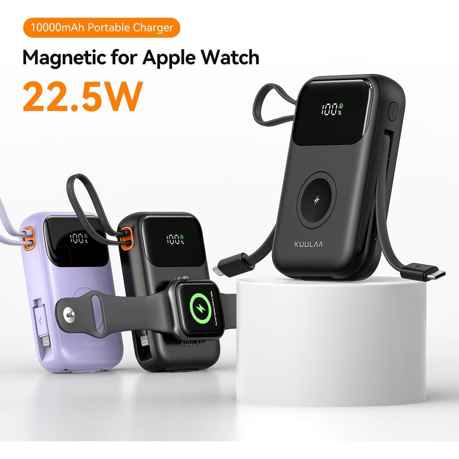 Cargador Portátil Kuulaa 10000mAh Carga Rápida 22.5W