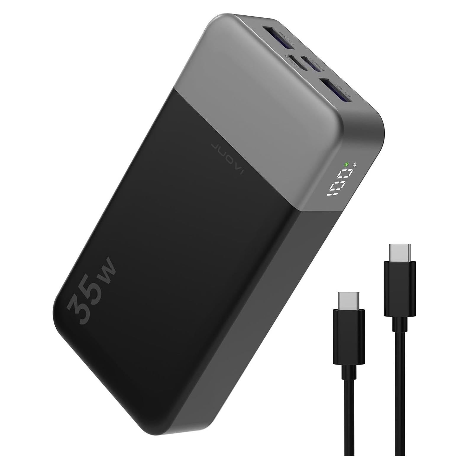 Cargador Portátil JUOVI 20000mAh 35W Carga Rápida USB-C