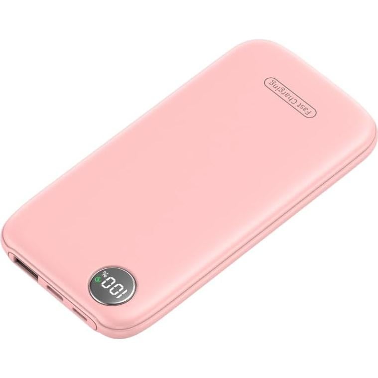 Powerbank Carga Rápida 10000mAh Rosa USB-C 4.5A