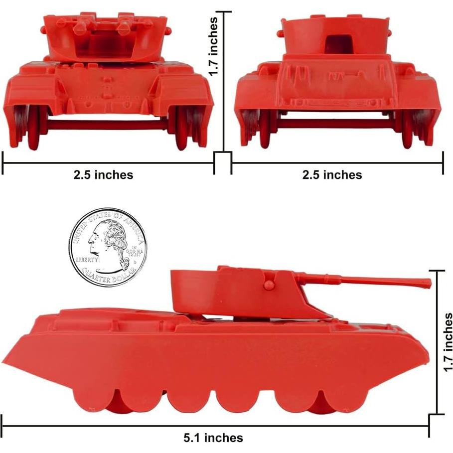 Tanques Antiaéreos BMC Classic Payton 4pc Rojo Verde