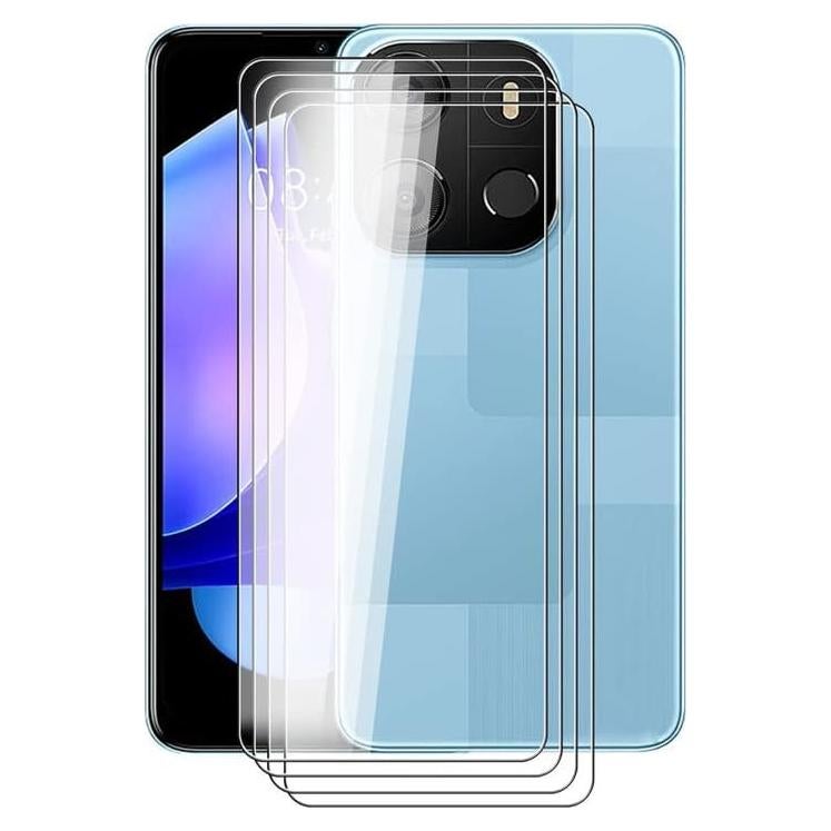 Paquete de 4 Protectores de Pantalla Vidrio Templado AQGG Tecno Pop 7