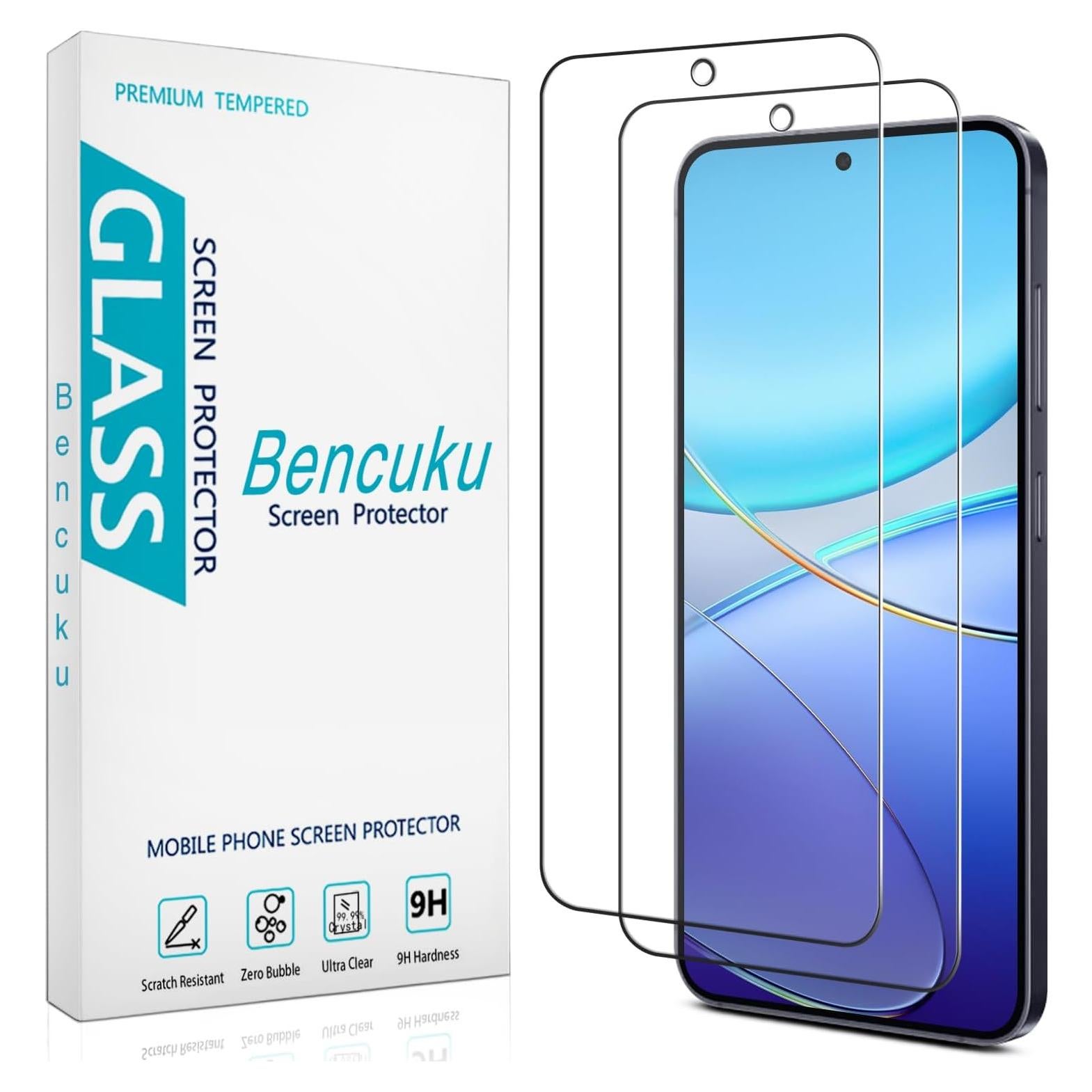 Protector de Pantalla Vidrio Templado Bencuku para Samsung S25 Edge