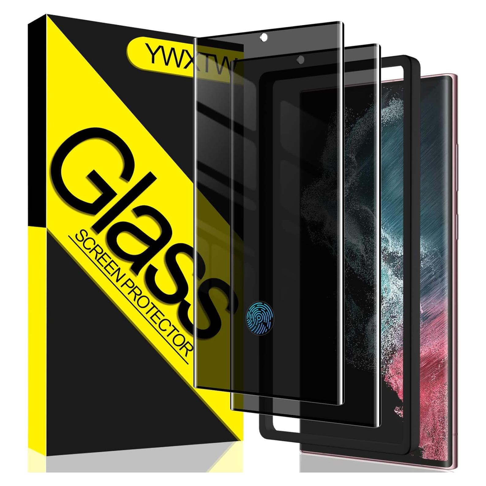 Protector de Pantalla Vidrio Templado YWXTW para Samsung S22 Ultra