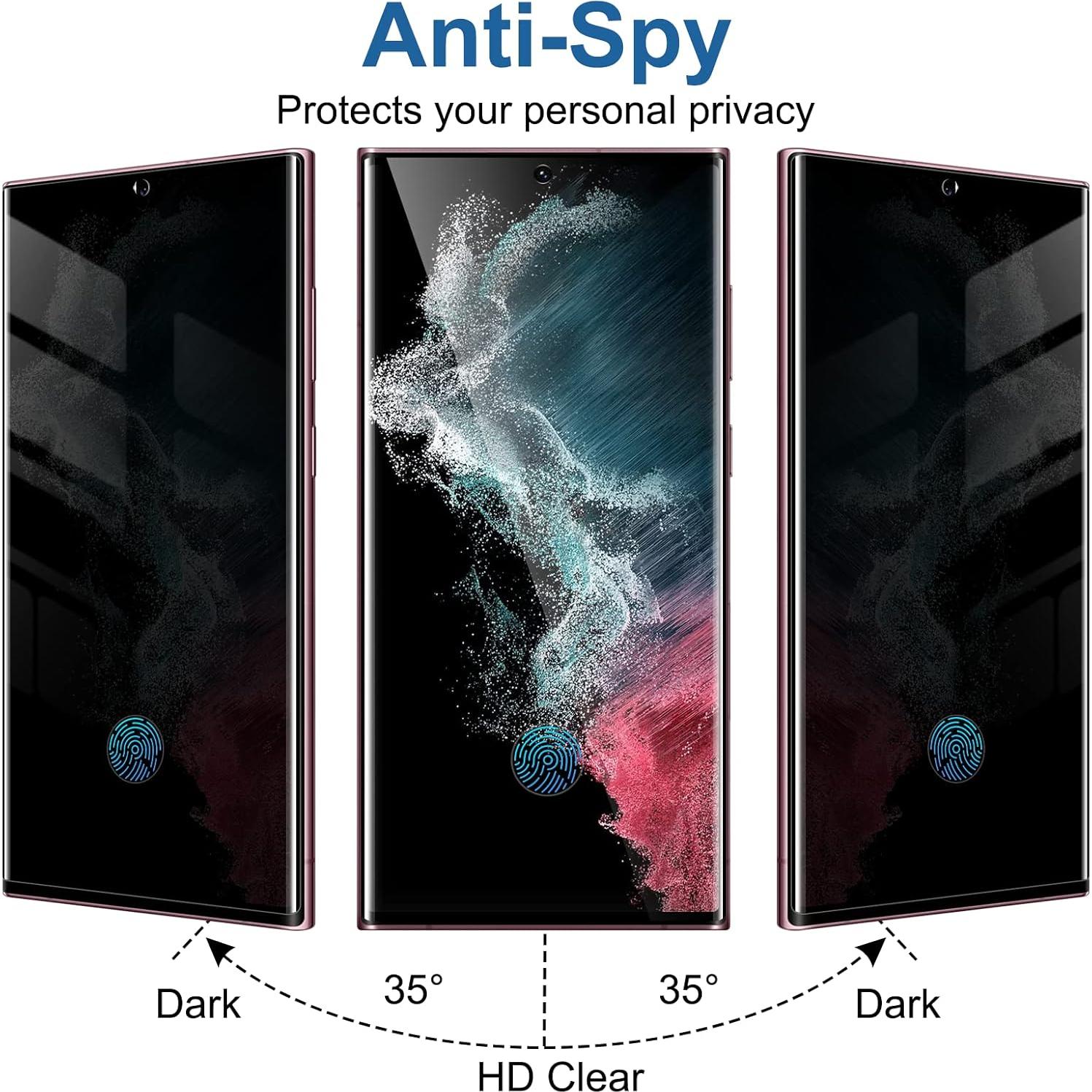 Protector de Pantalla Vidrio Templado YWXTW para Samsung S22 Ultra