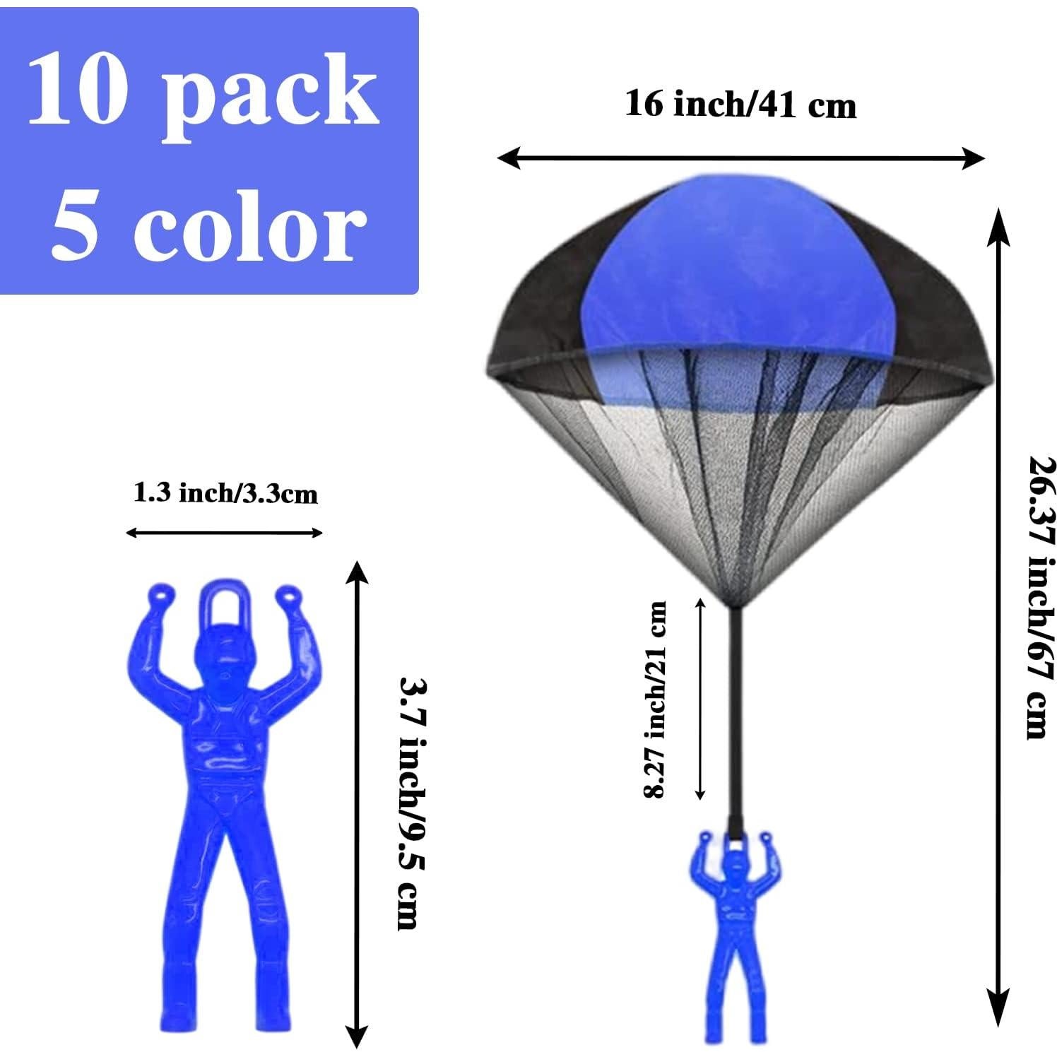 Juguetes Paracaídas Juuxncgv Paquete de 10 Multicolores