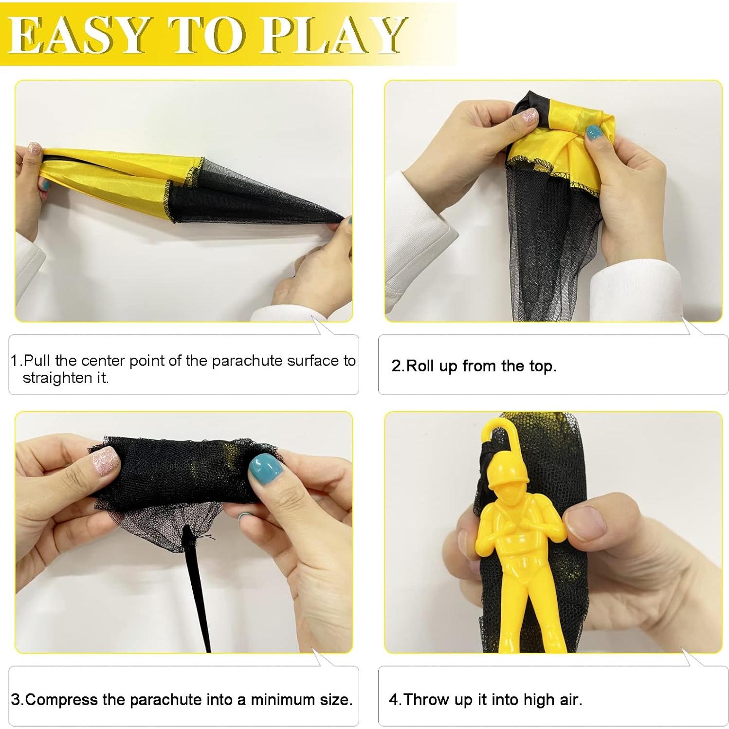 Juguetes Paracaídas Juuxncgv Paquete de 10 Multicolores