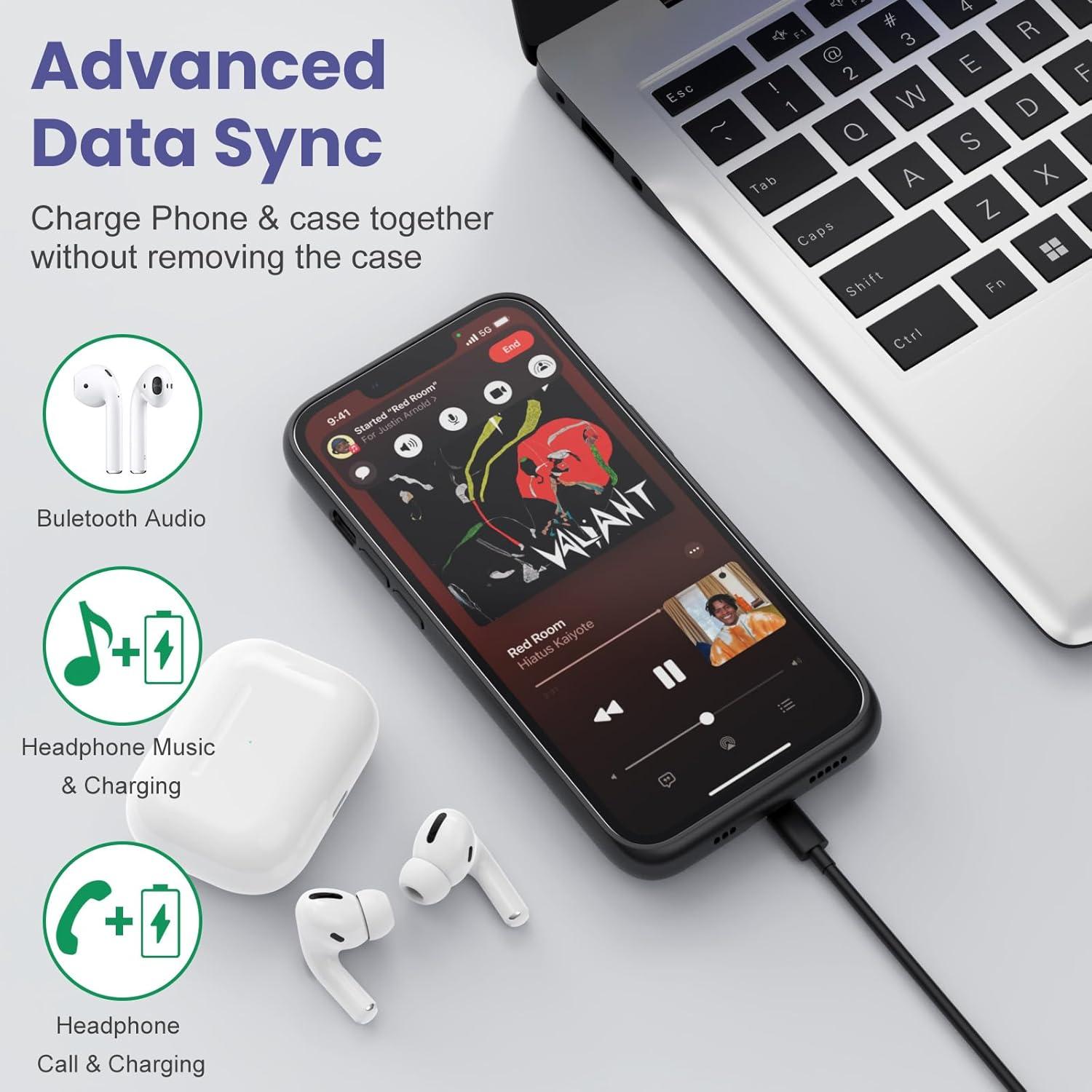 Funda de Batería 7500mAh Yacikos para iPhone 13/13 Pro/14