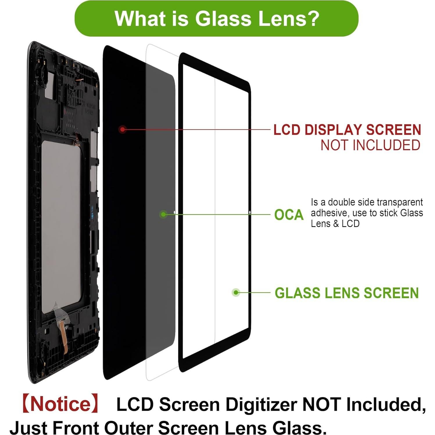 Cristal Frontal de Reemplazo Blackview Tab 8 con Kit de Herramientas