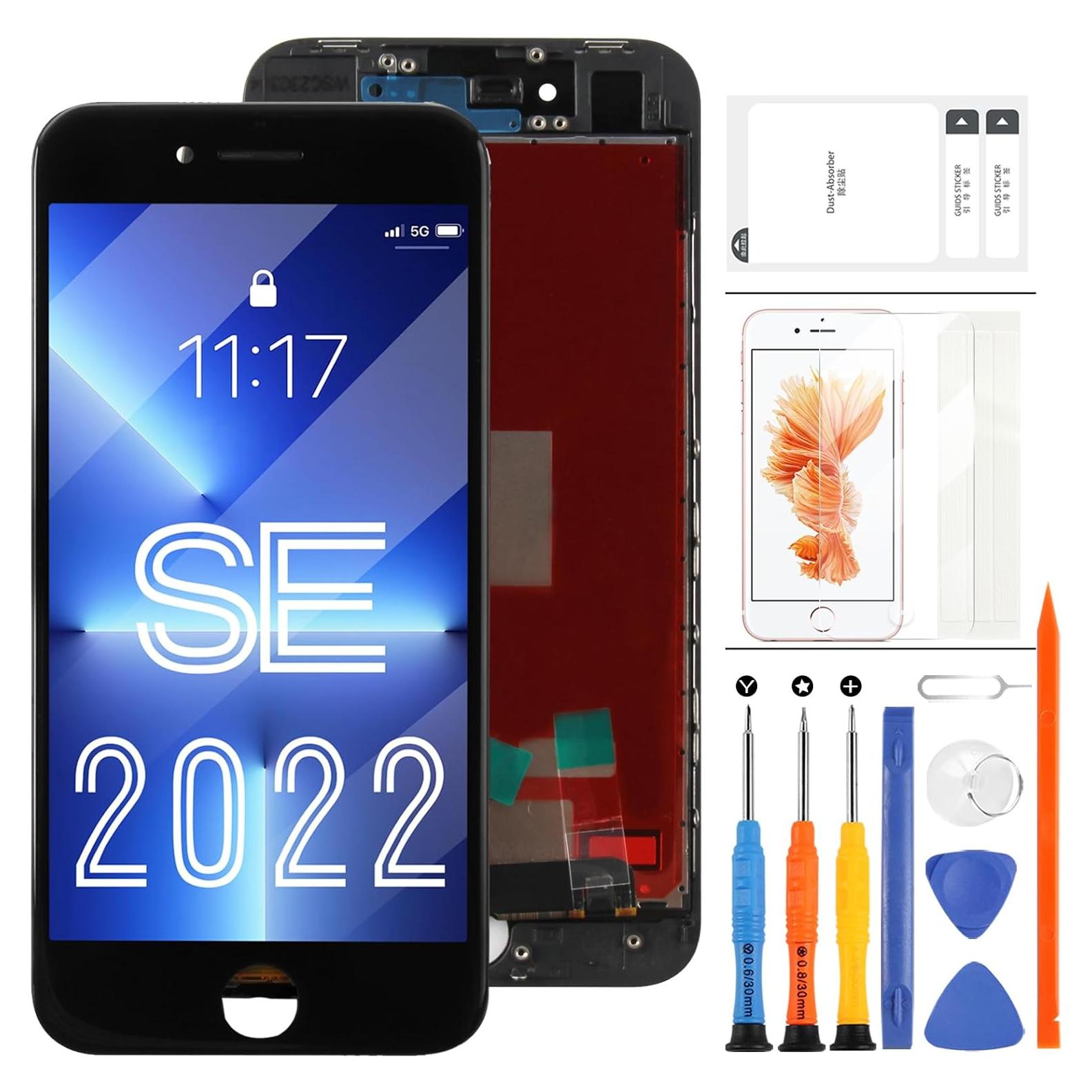 Reemplazo Pantalla LCD Táctil Negra para iPhone SE 2022