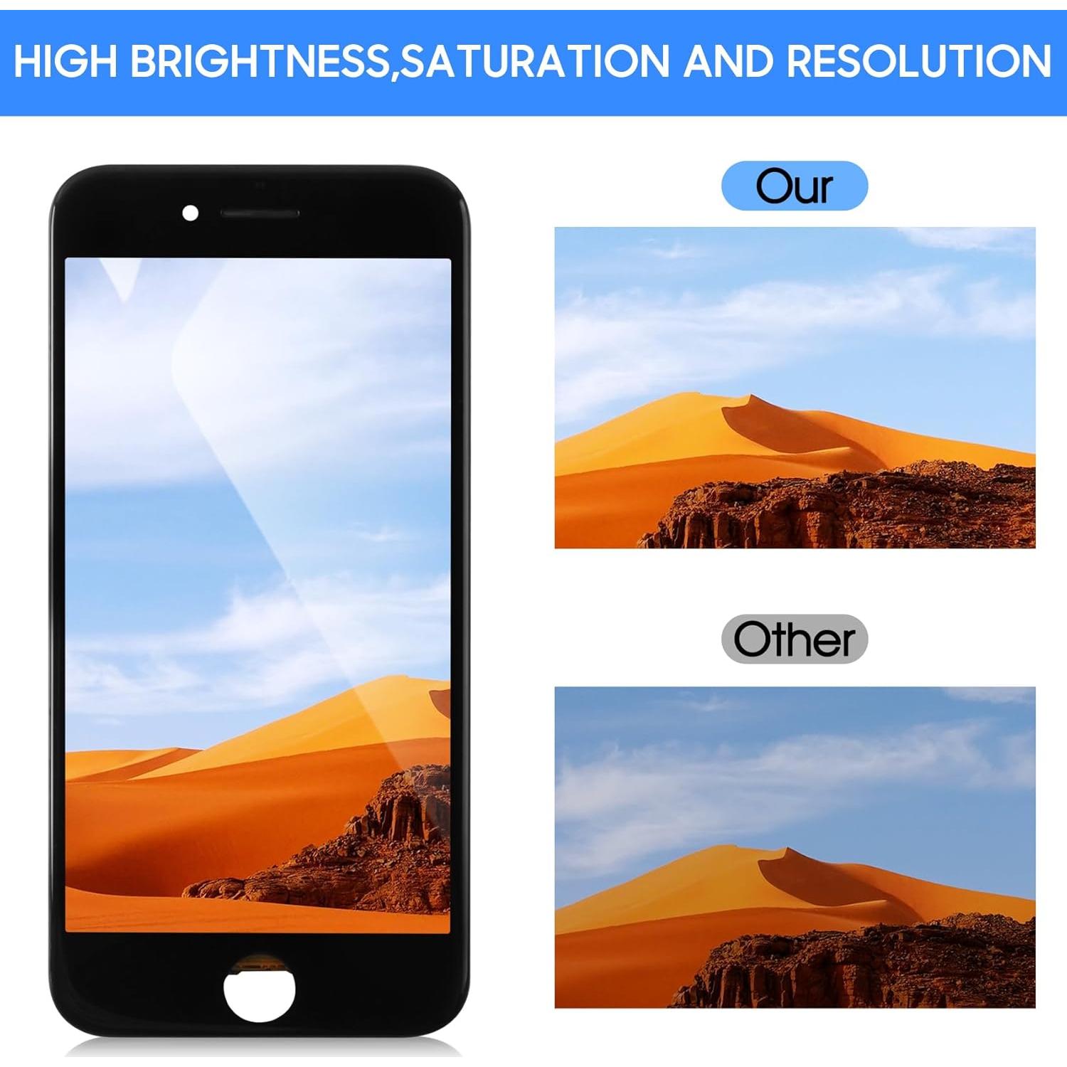 Reemplazo Pantalla LCD Táctil Negra para iPhone SE 2022