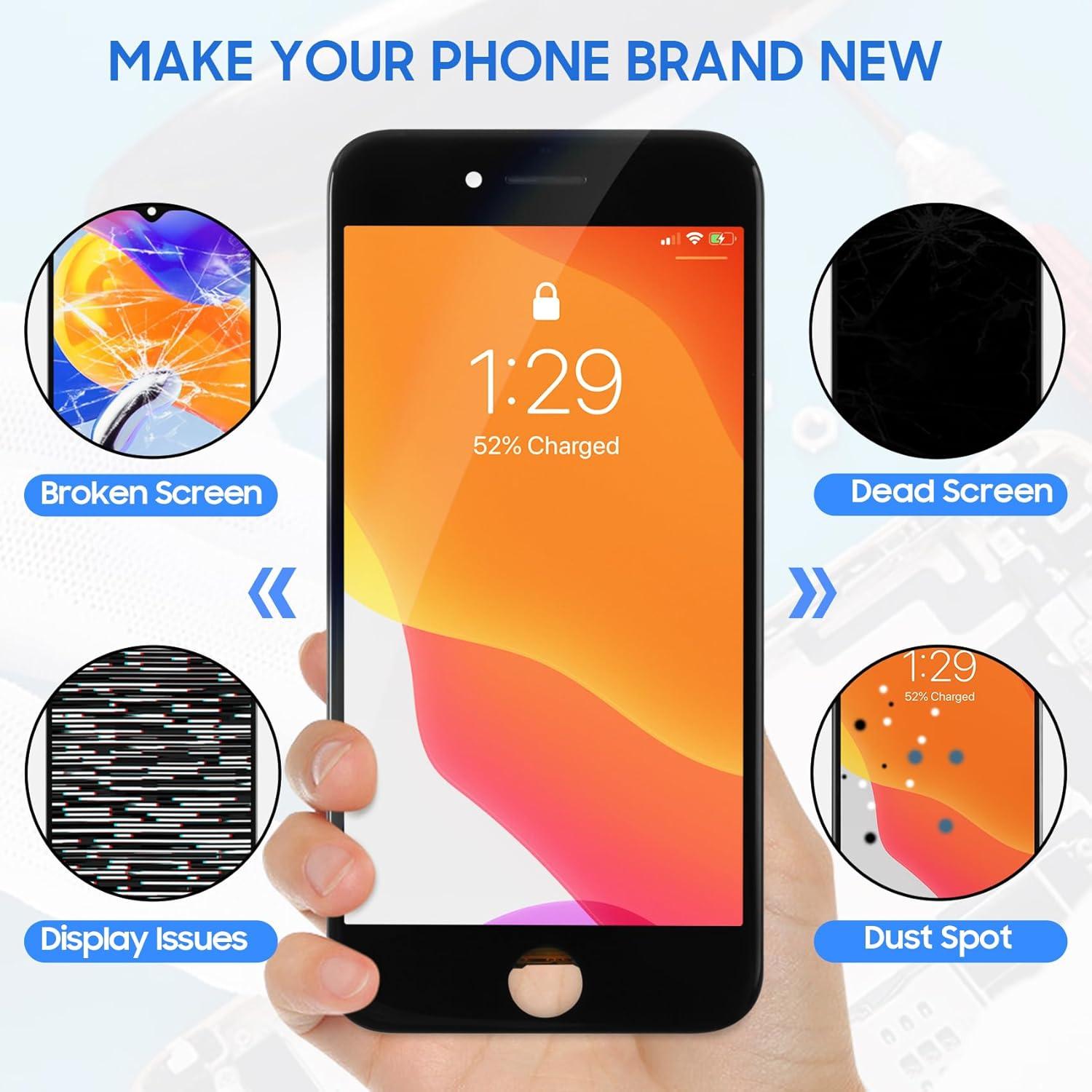 Reemplazo Pantalla LCD Táctil Negra para iPhone SE 2022