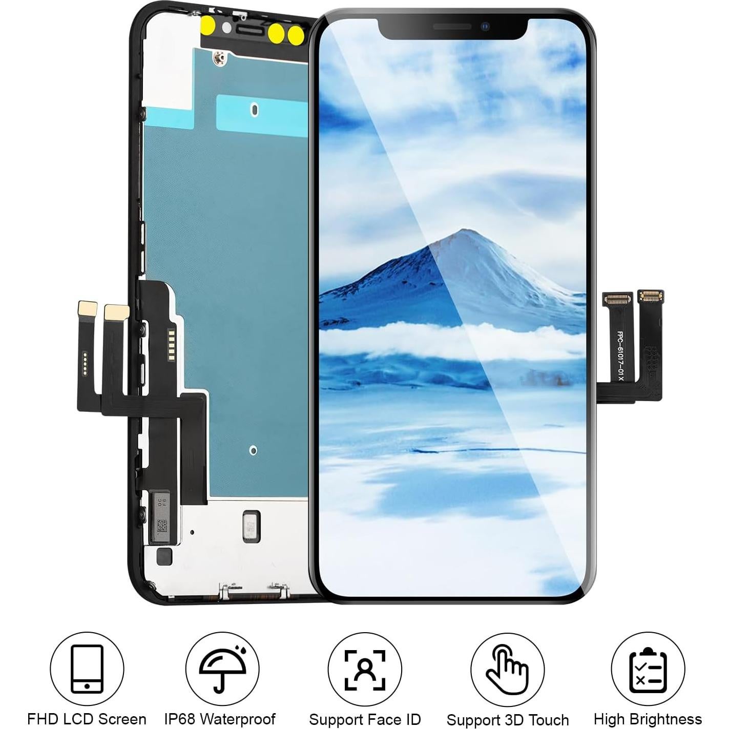 Reemplazo Pantalla LCD FHD 3D Touch iPhone XR FOOBONG