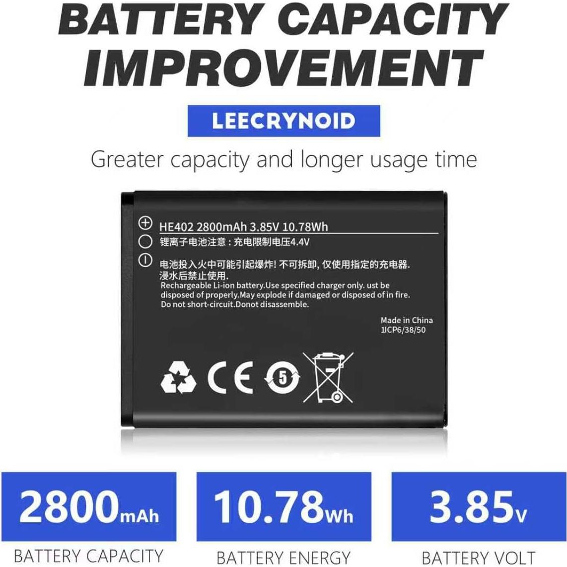 Batería de Reemplazo HE402 2800mAh para Nokia 2760 Flip