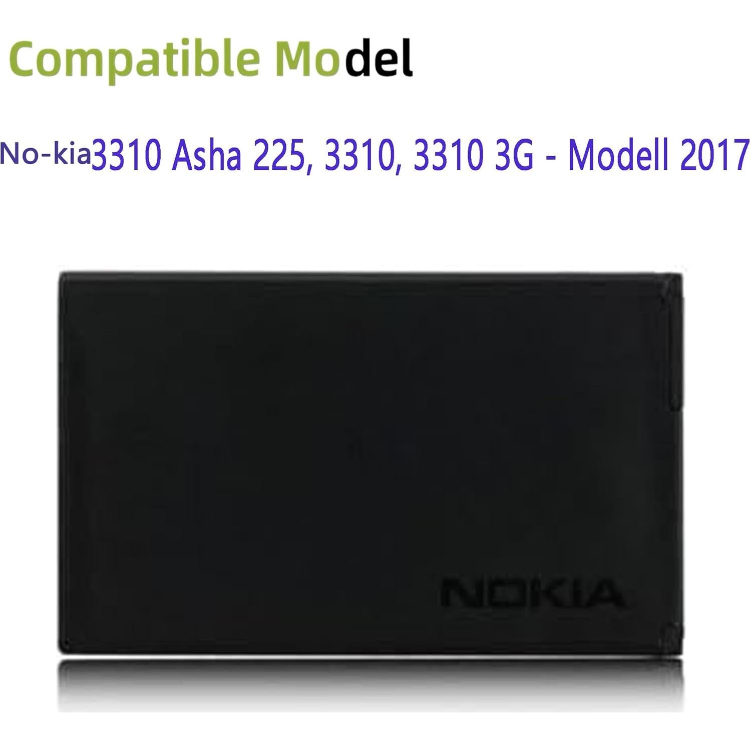 Batería Recargable BL-4UL para Nokia 3310 y 225 - 1200 mAh