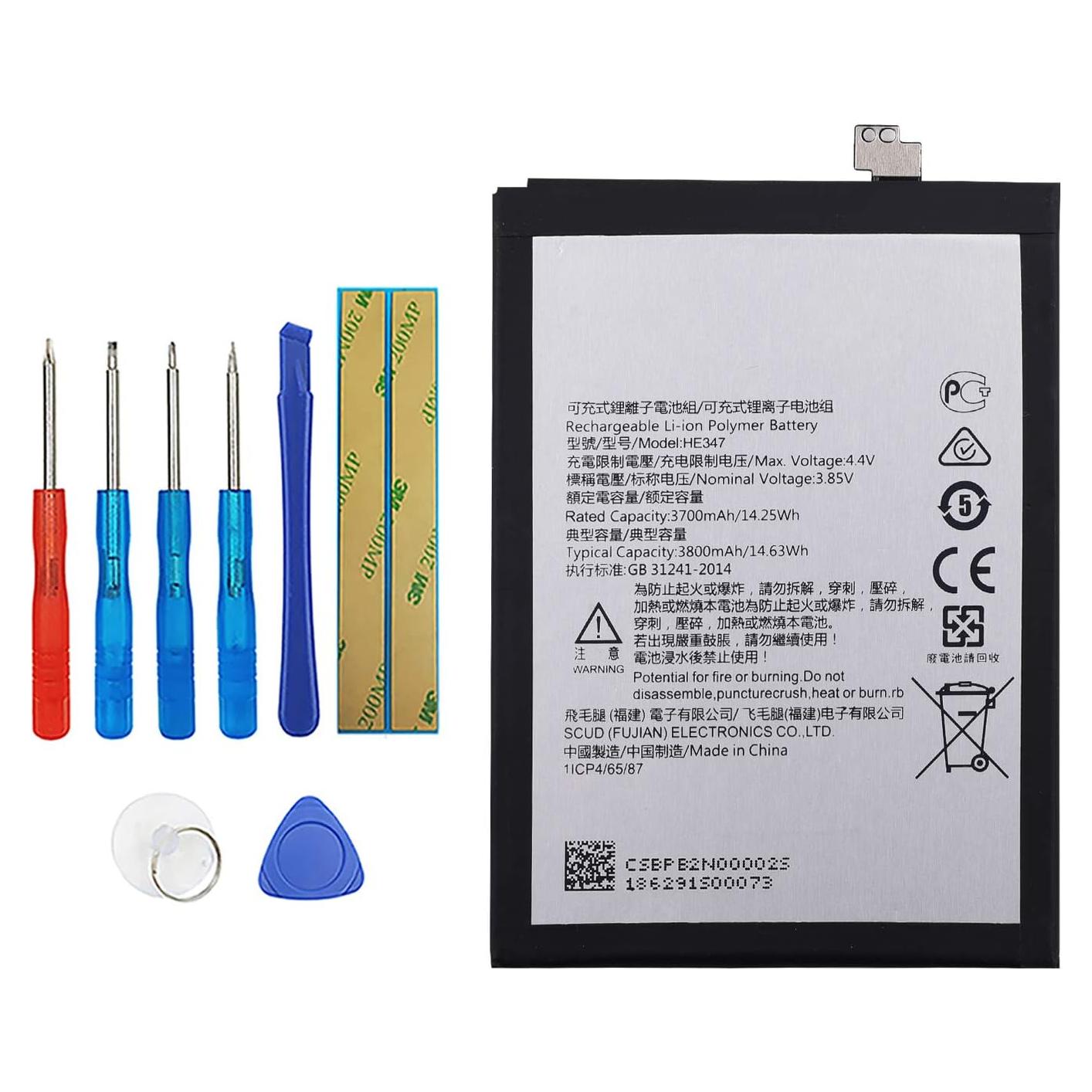 Batería de Reemplazo HE347 para Nokia 7 Plus 3700mAh