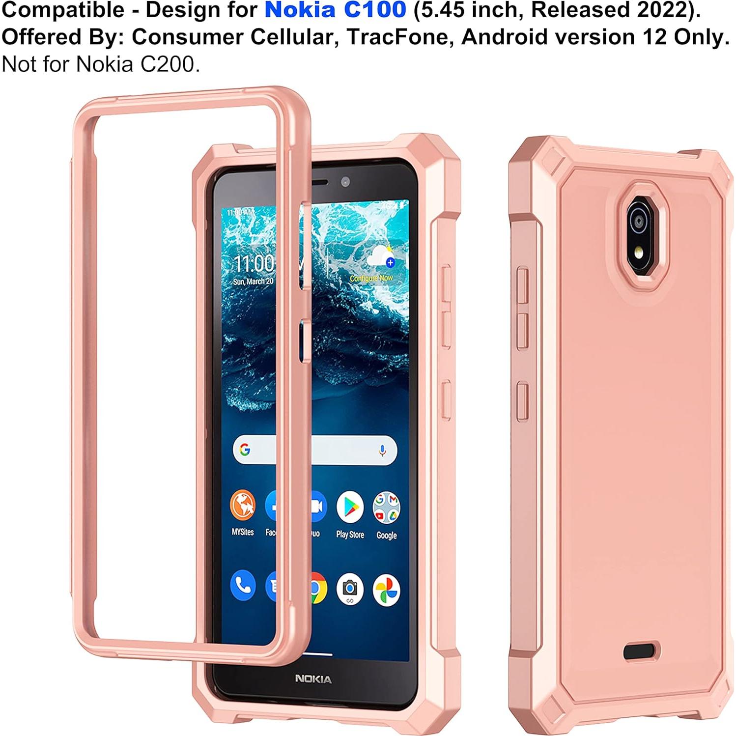 Funda Ailiber para Nokia C100 con Protector de Pantalla 5.45"