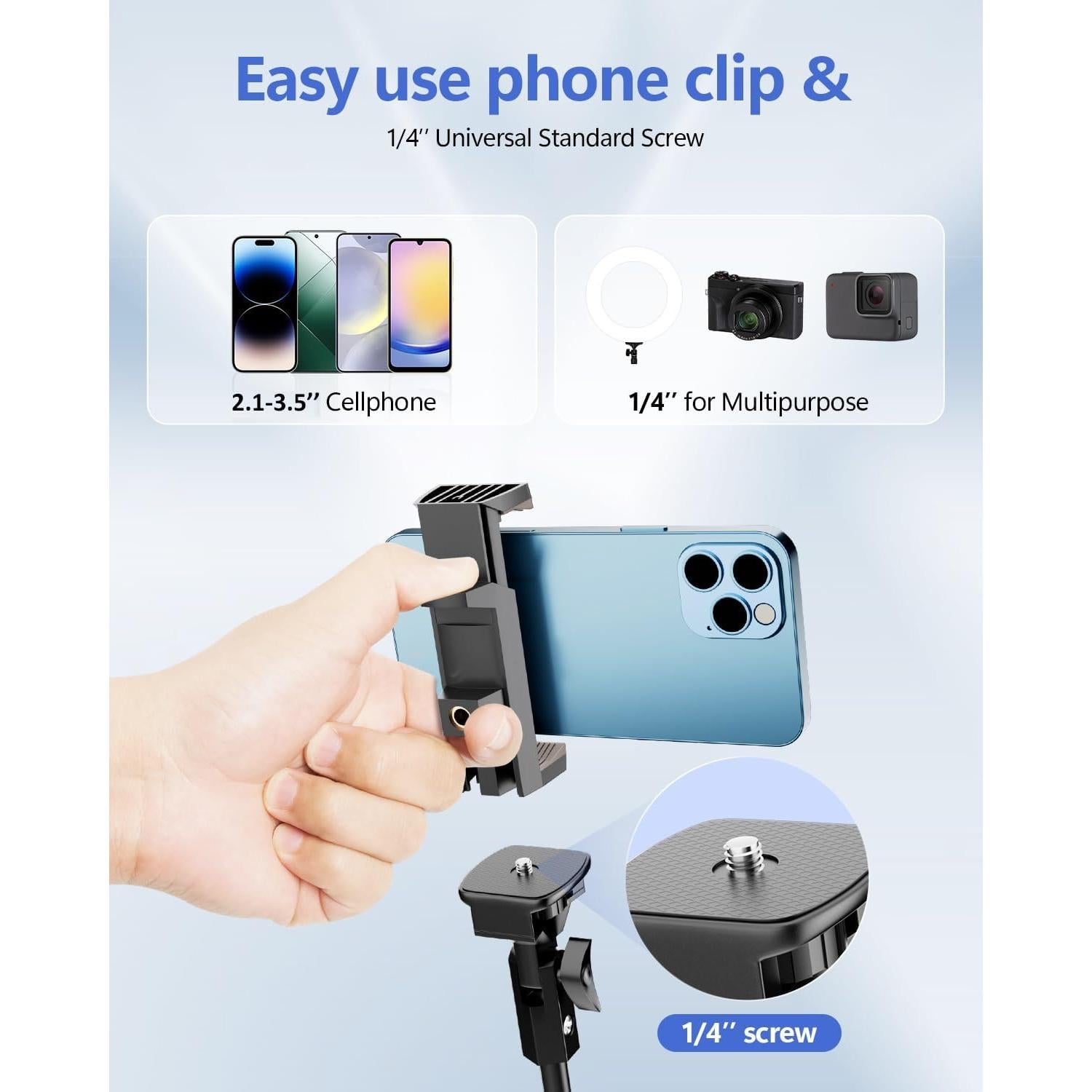 Soporte trípode EMART 62 cm ajustable para celular