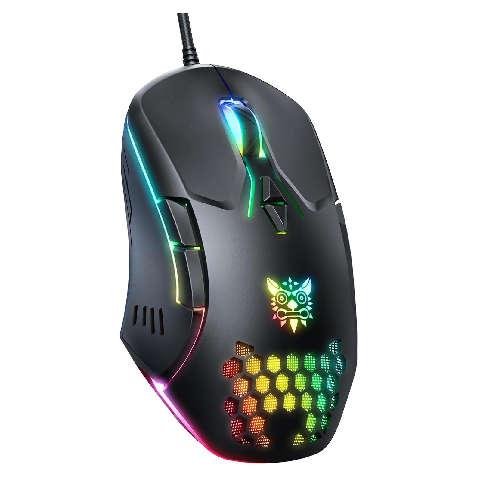 Ratón Gaming ONIKUMA CW902 Negro RGB Ergonómico 7 Botones