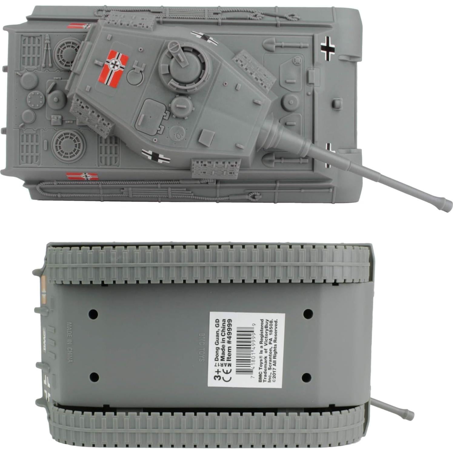 Tanque de Juguete BMC Rey Tigre Alemán 1:32 Gris