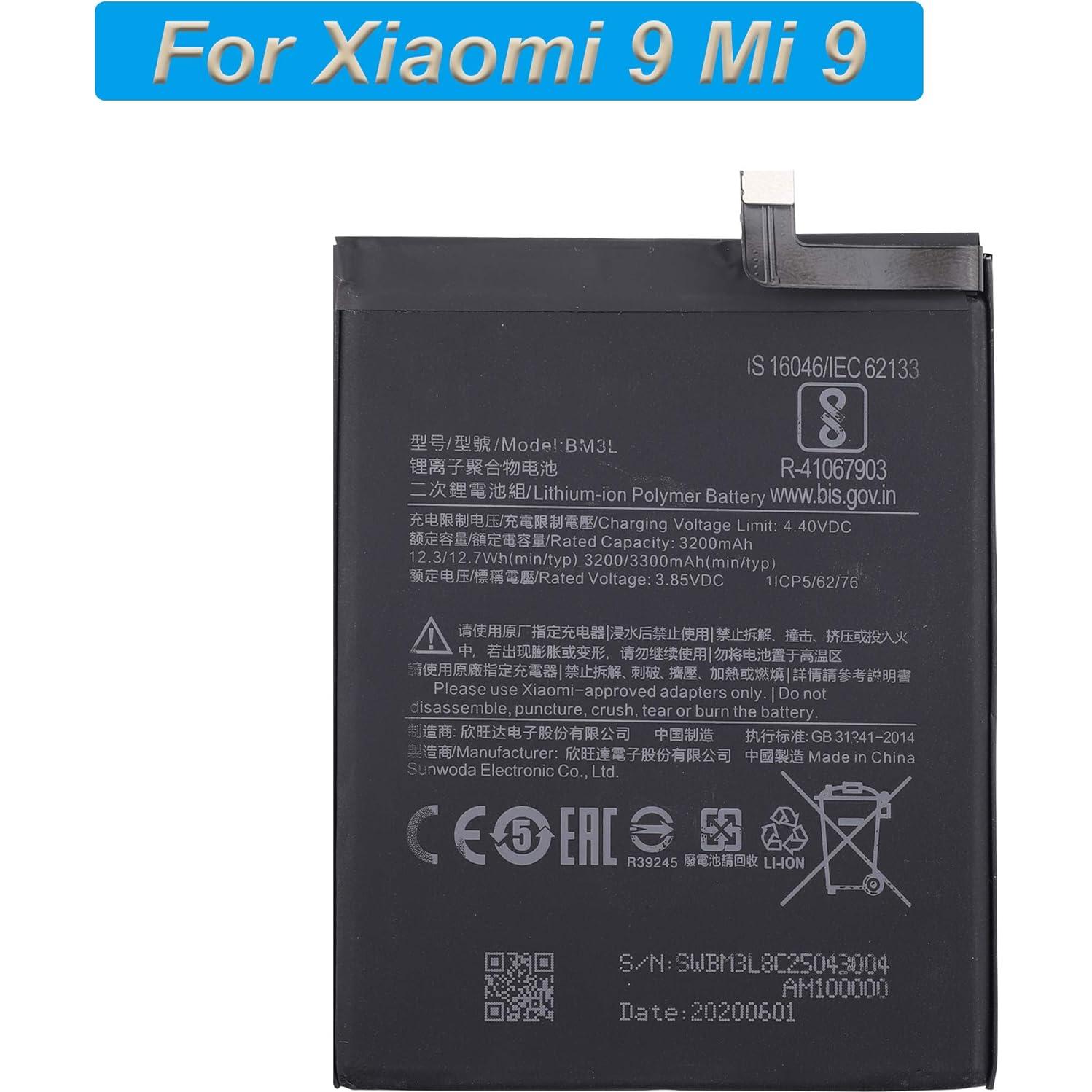 Batería de Reemplazo BM3L Xiaomi 9 MI9 M9 3300mAh