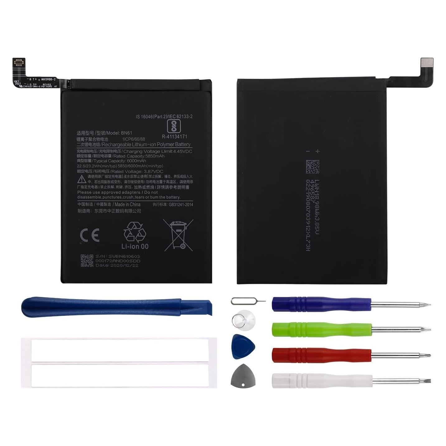 Batería Duotipa BN61 para Xiaomi Poco X3 5850mAh + Herramientas