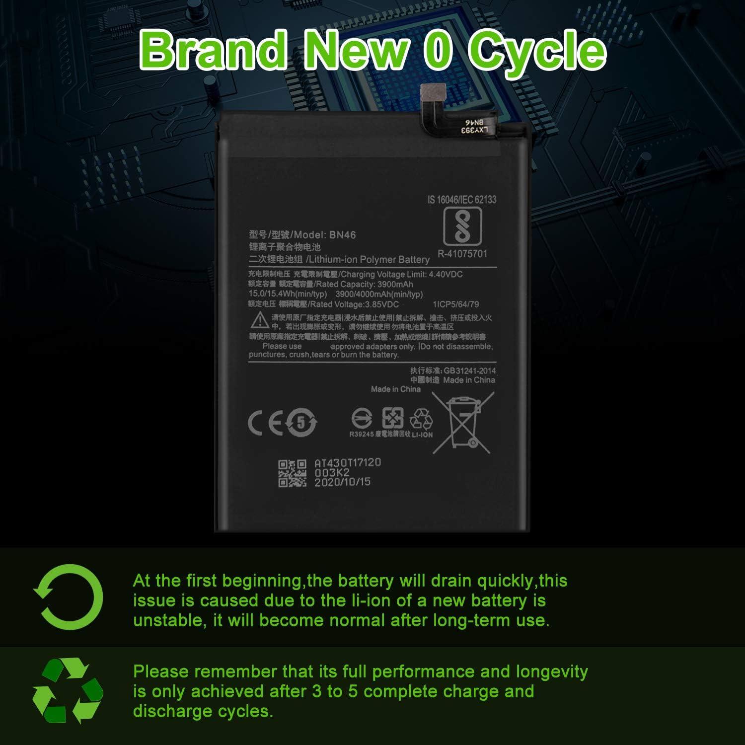 Batería WUHAO BN46 para Xiaomi Redmi Note 8 + Kit Herramientas