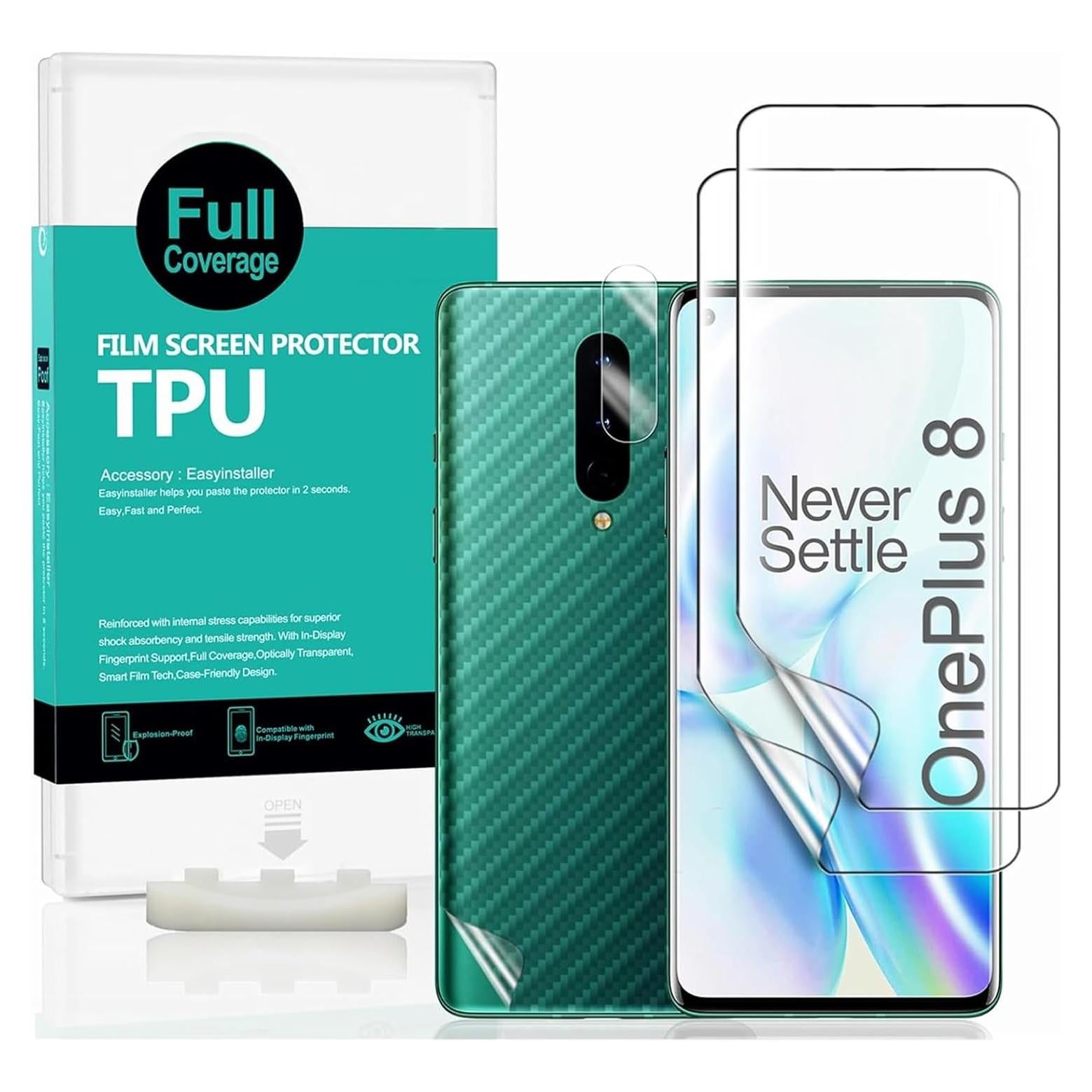 Protector de Pantalla Ibywind para OnePlus 8 - 2 Pcs TPU