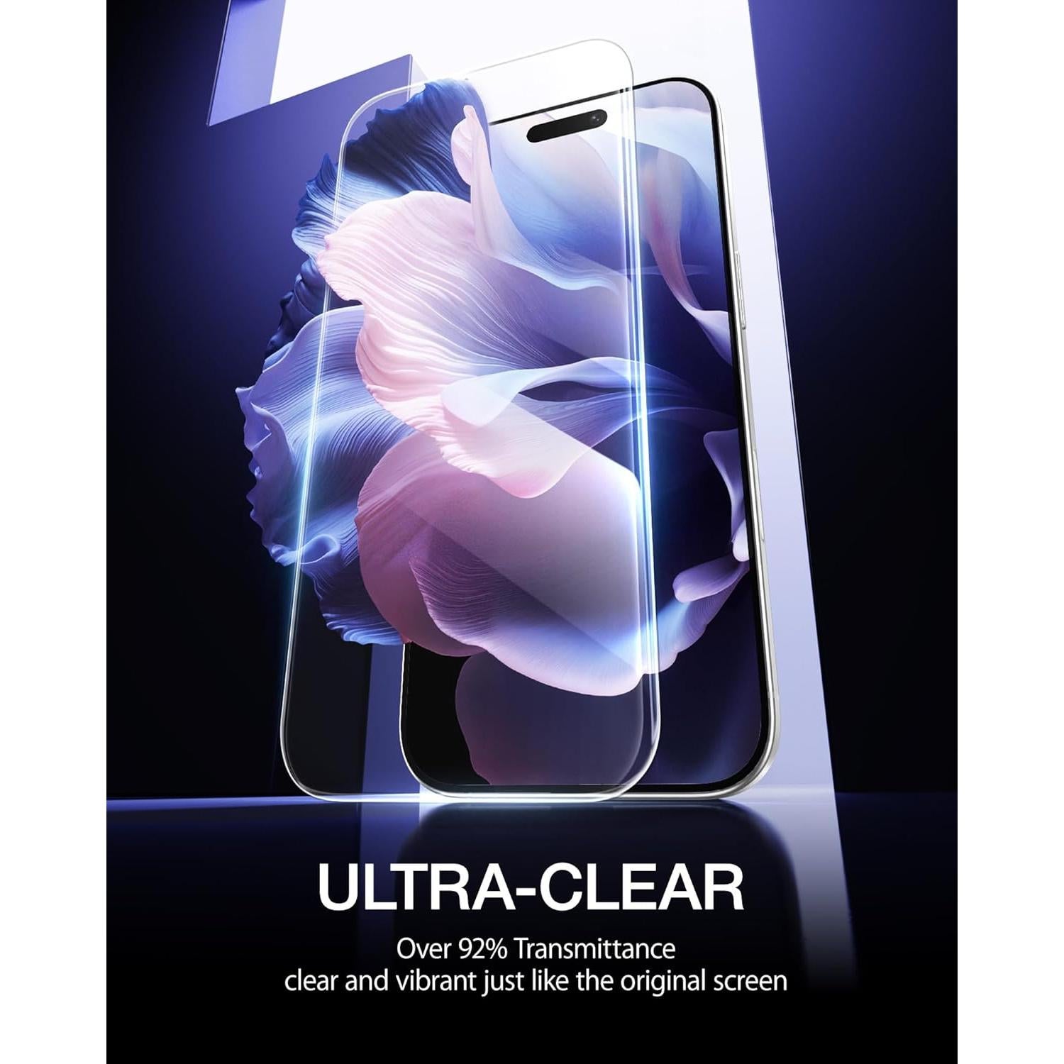 Protector de Pantalla NIMASO para iPhone 17 6.3" Vidrio Templado 9H