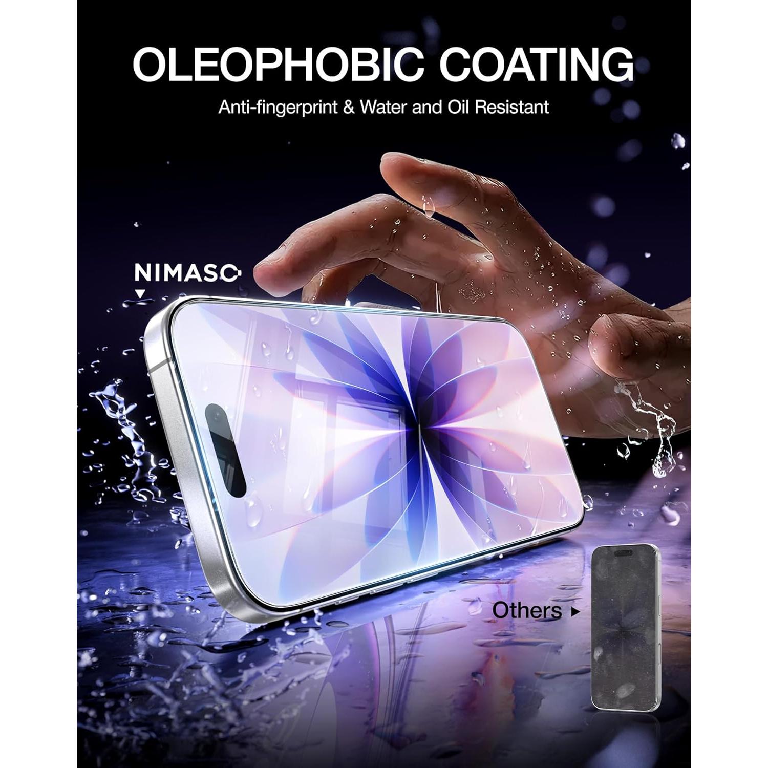 Protector de Pantalla NIMASO para iPhone 17 6.3" Vidrio Templado 9H