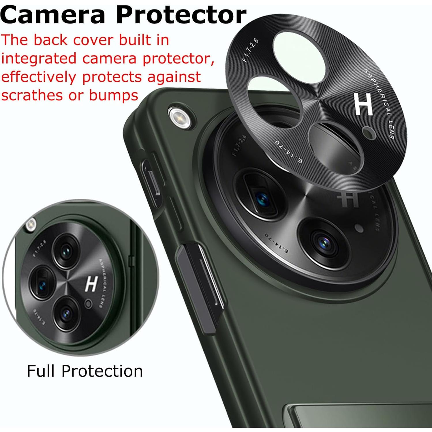 Funda OnePlus Open Verde con Protector de Pantalla Privado