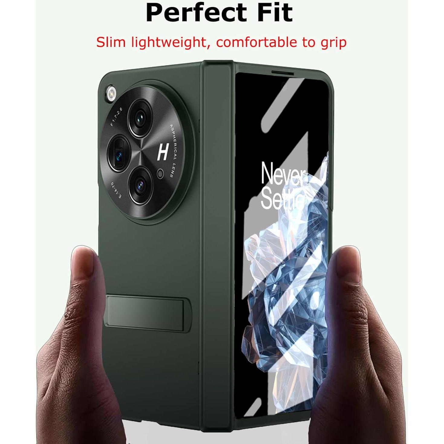 Funda OnePlus Open Verde con Protector de Pantalla Privado