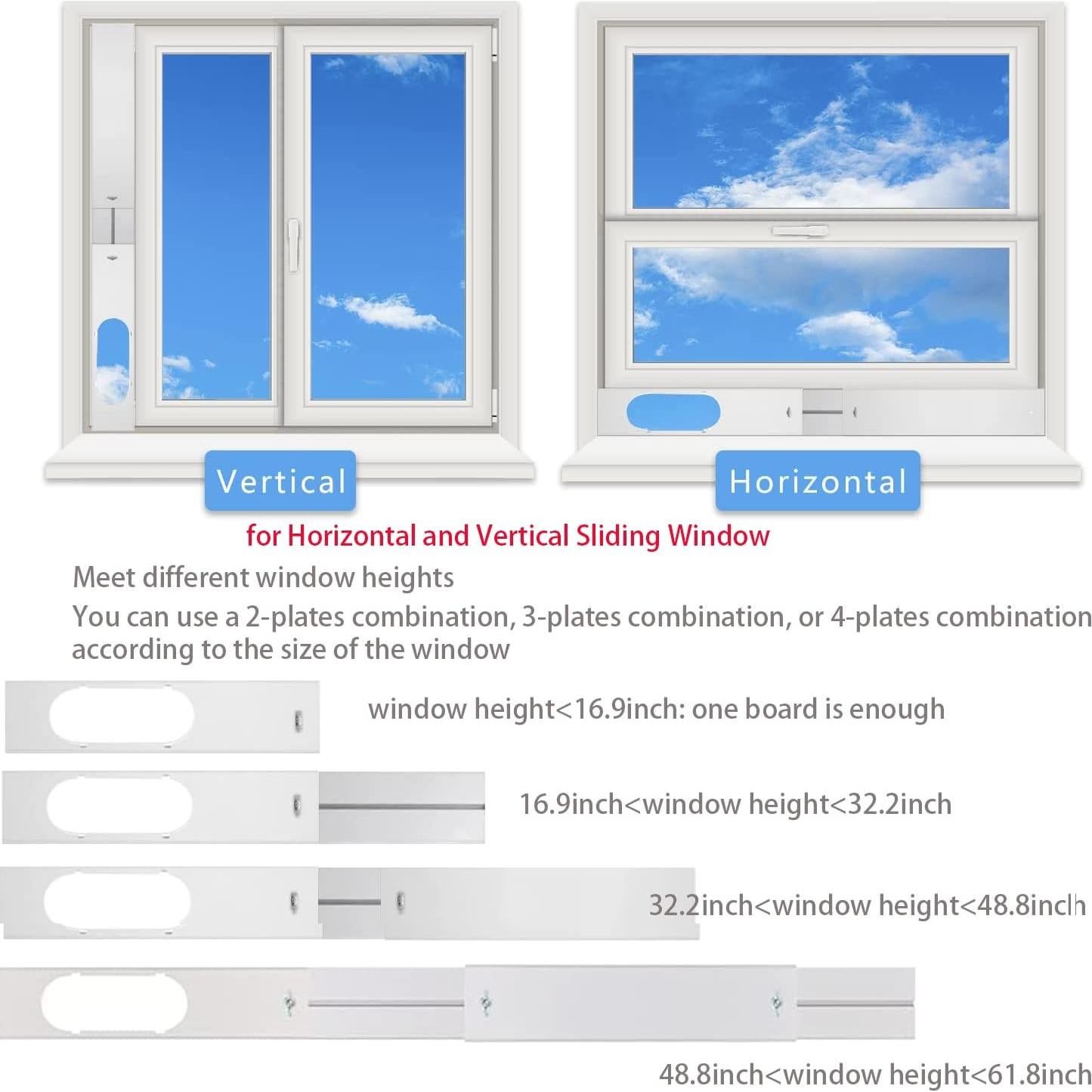 Kit Ventana Aire Acondicionado Portátil LE 15 cm Ajustable