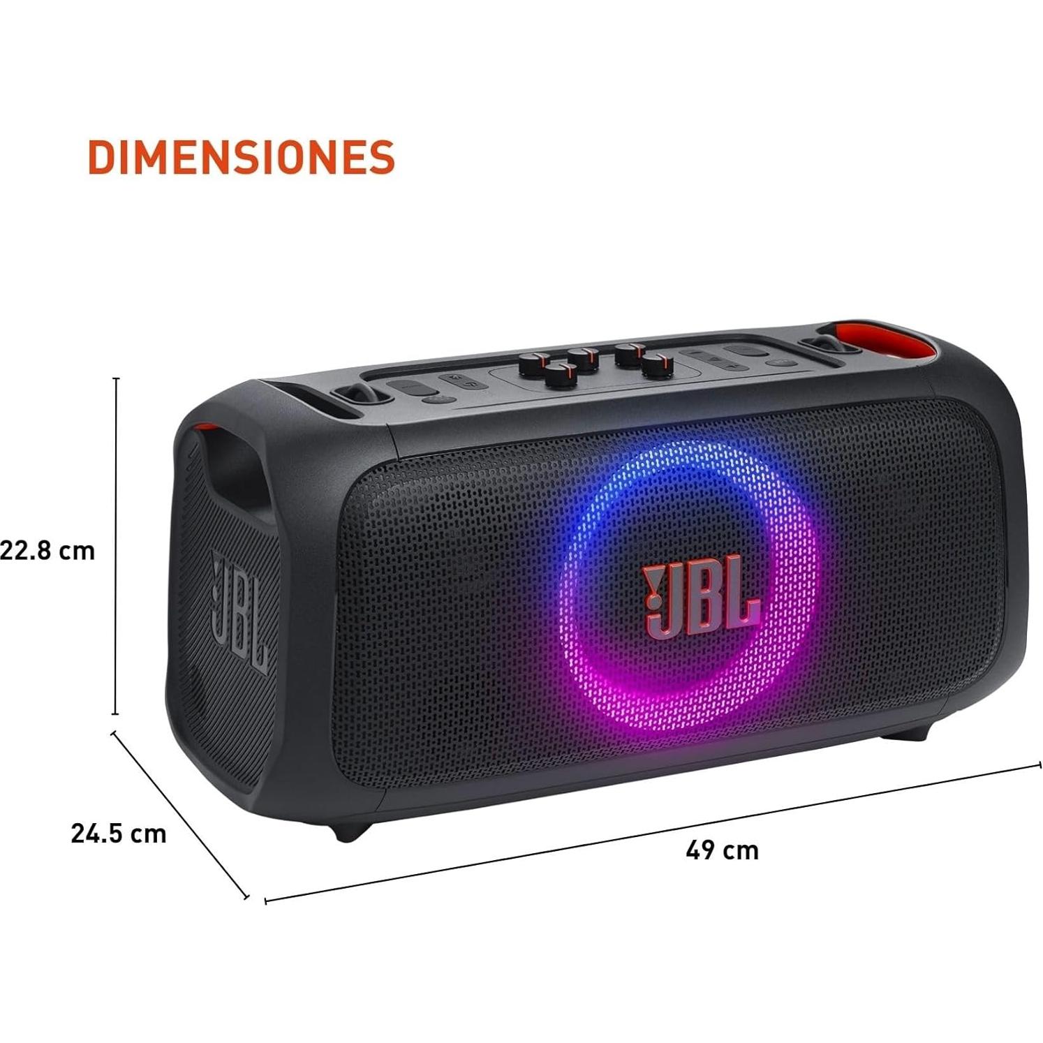 JBL PartyBox On-The-Go Esencial - Altavoz Portátil 100W