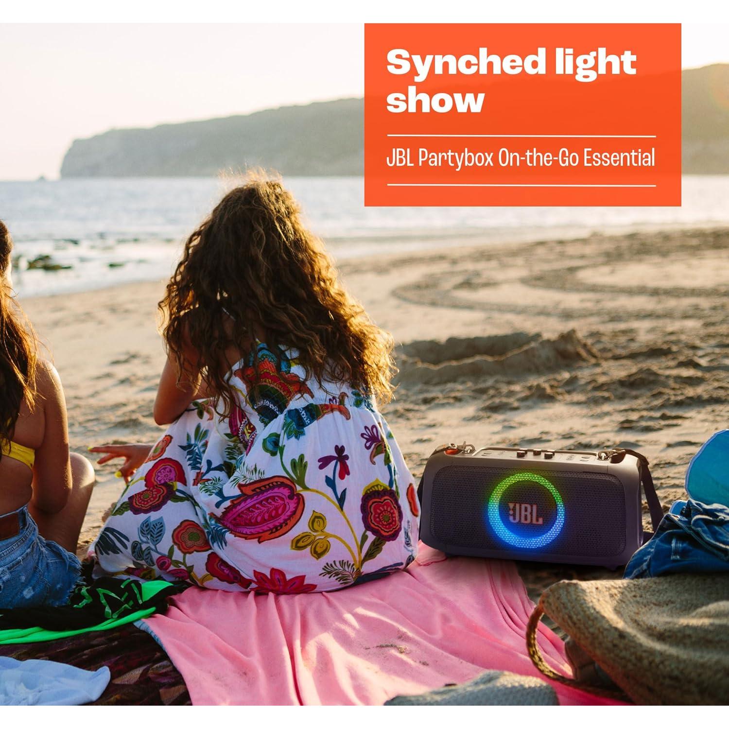 JBL PartyBox On-The-Go Esencial - Altavoz Portátil 100W